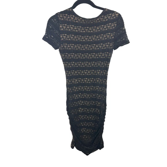 BCBGMAXAZRIA - Vivia Lace Cocktail Dress Size XS Black Preowned - Picture 2 of 3